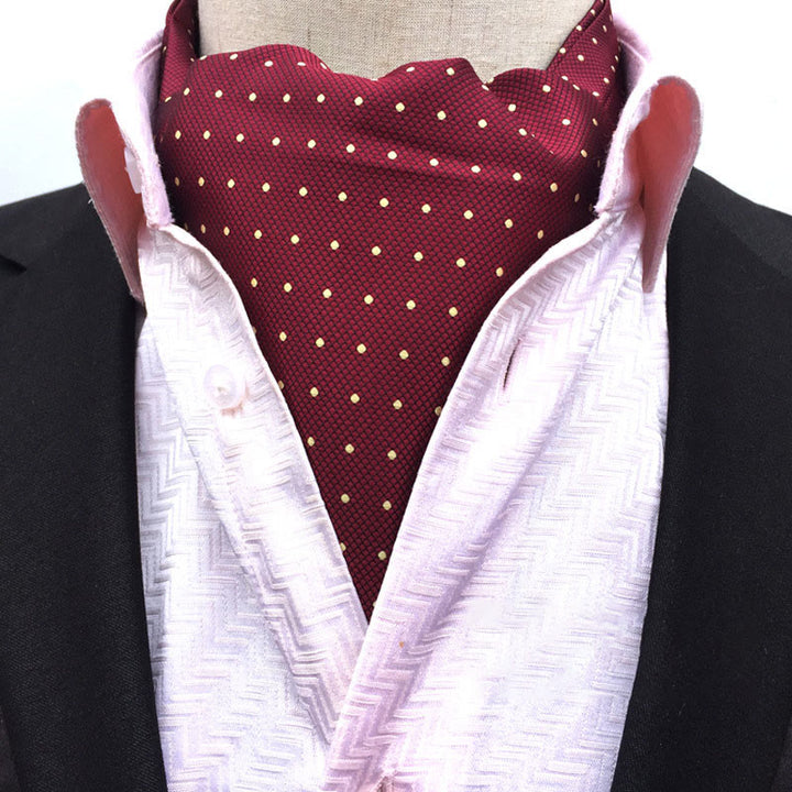 Herren-Schal mit Retro-Muster, geometrischem Blumenprint, mehrfarbig - Stil Nr. 12 - image 12