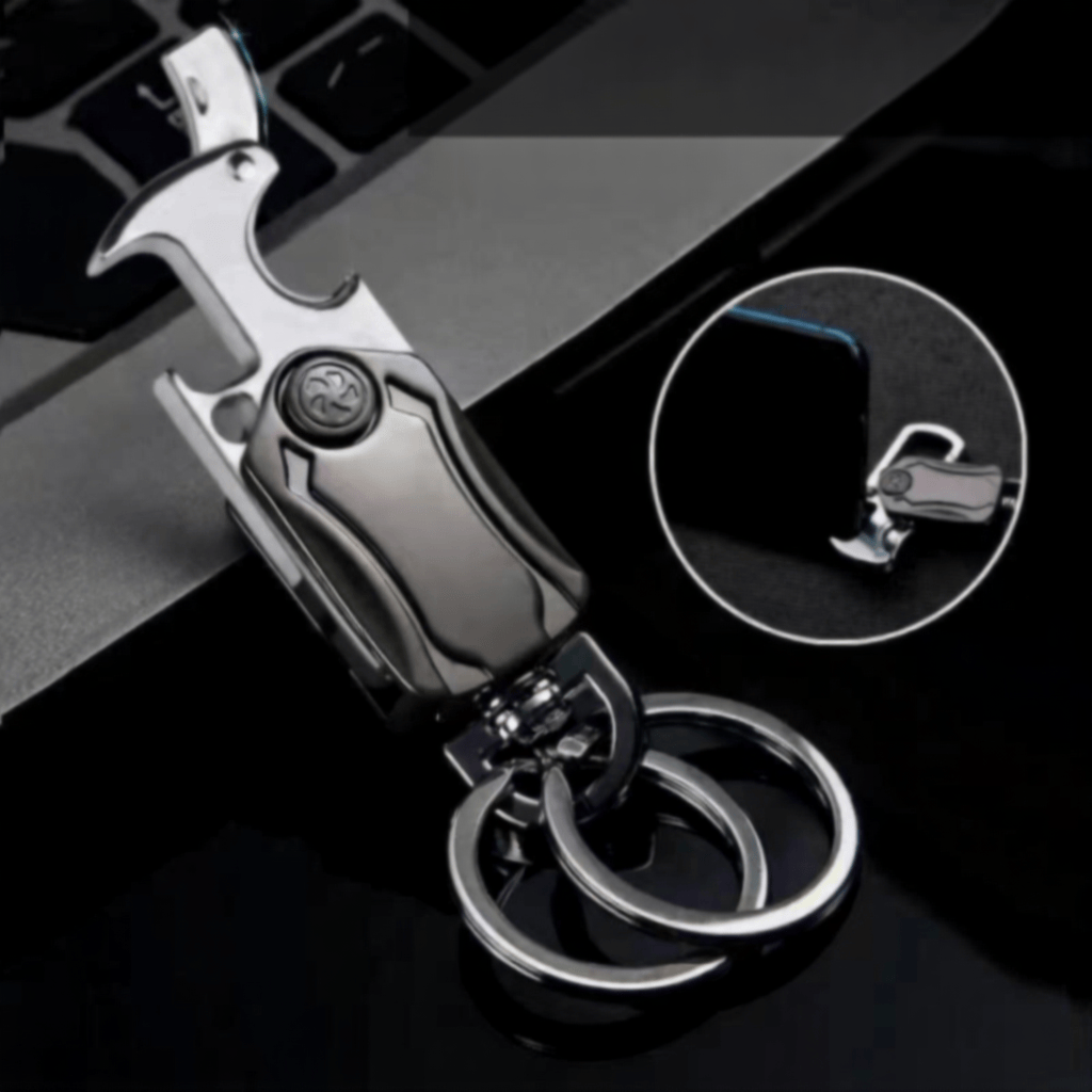 EDC-Werkzeug: Kleines Messer, Flaschenöffner, Kreisel-Schlüsselanhänger - Schlüsselanhänger mit Messer - image 0