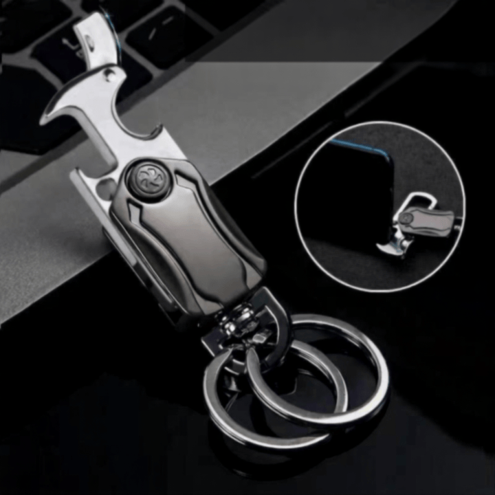 EDC-Werkzeug: Kleines Messer, Flaschenöffner, Kreisel-Schlüsselanhänger - Schlüsselanhänger mit Messer - image 0