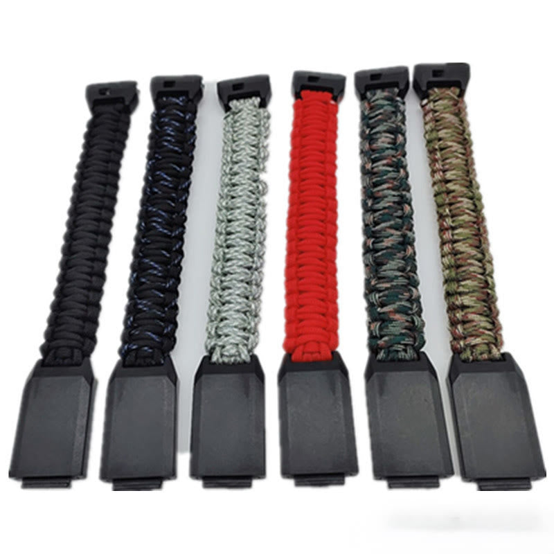 Outdoor-Überlebenspfeife, gewebtes Armband mit Messer - image 2