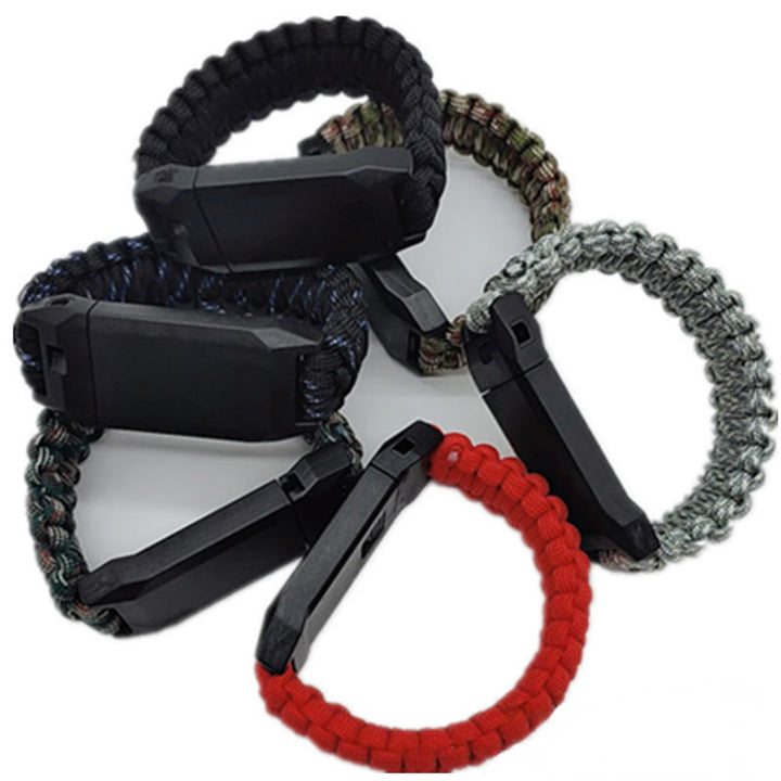 Outdoor-Überlebenspfeife, gewebtes Armband mit Messer - image 0