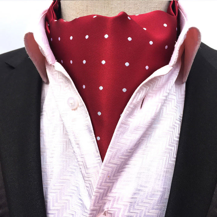 Herren-Schal mit Retro-Muster, geometrischem Blumenprint, mehrfarbig - Stil Nr. 15 - image 15