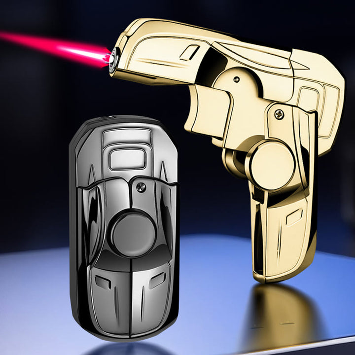 Faltbares, nachfüllbares Butanfeuerzeug in Form eines Rennwagens - image 0