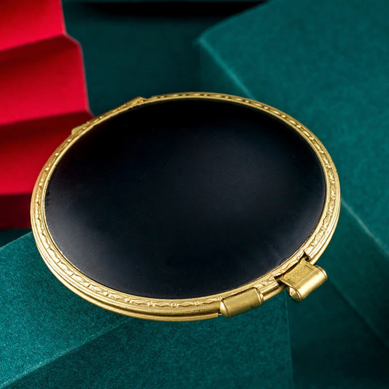 Kreative Damen-Puderdose, nachfüllbares Petroleumfeuerzeug - Schwarz - image 2