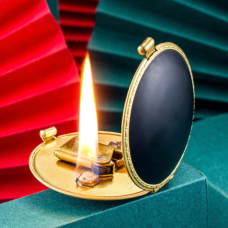 Kreative Damen-Puderdose, nachfüllbares Petroleumfeuerzeug - image 1