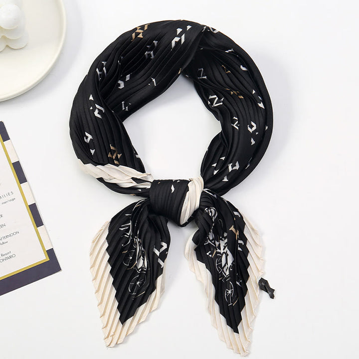 Damen-Schal mit Falten, künstlerischem Muster, leicht und fließend, für jede Jahreszeit geeignet - Stil Nr. 14 - image 15