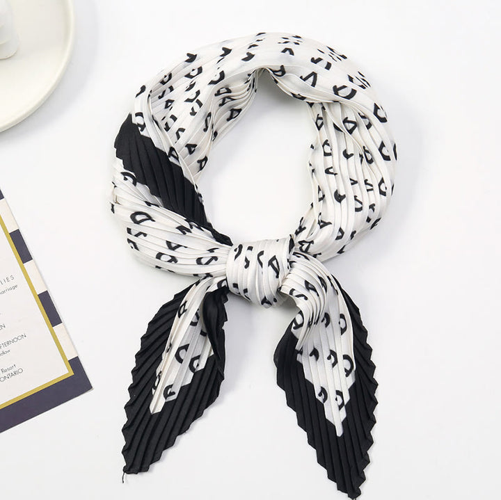 Damen-Schal mit Falten, künstlerischem Muster, leicht und fließend, für jede Jahreszeit geeignet - Stil Nr. 4 - image 5