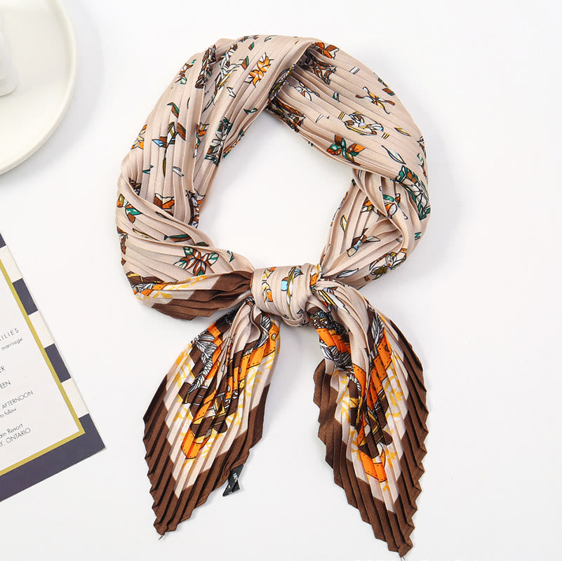 Damen-Schal mit Falten, künstlerischem Muster, leicht und fließend, für jede Jahreszeit geeignet - Stil Nr. 6 - image 7