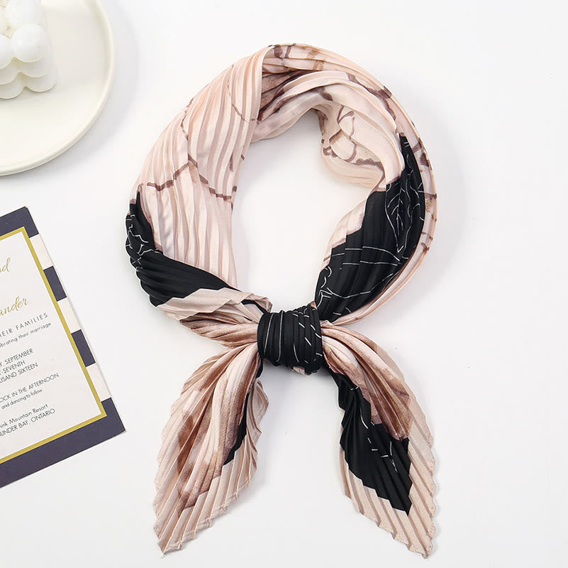 Damen-Schal mit Falten, künstlerischem Muster, leicht und fließend, für jede Jahreszeit geeignet - Stil Nr. 2 - image 3