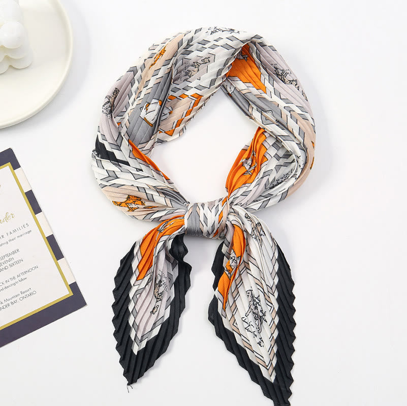 Damen-Schal mit Falten, künstlerischem Muster, leicht und fließend, für jede Jahreszeit geeignet - Stil Nr. 16 - image 17