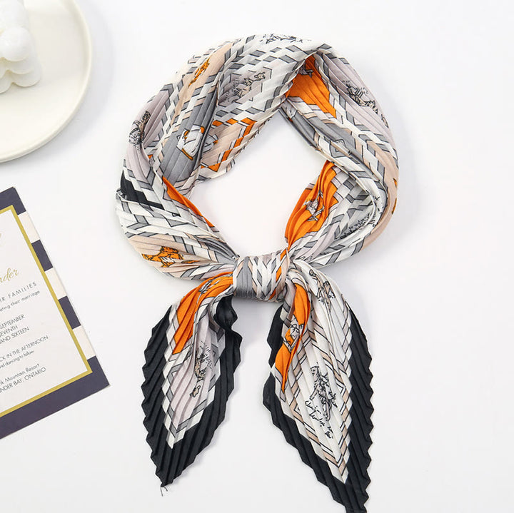 Damen-Schal mit Falten, künstlerischem Muster, leicht und fließend, für jede Jahreszeit geeignet - Stil Nr. 16 - image 17