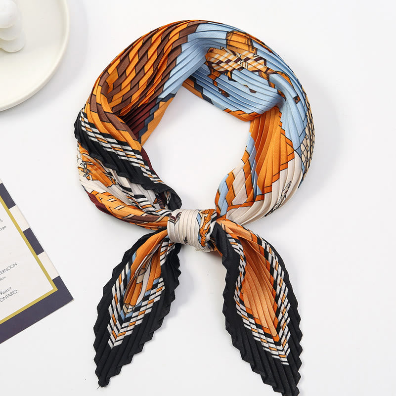 Damen-Schal mit Falten, künstlerischem Muster, leicht und fließend, für jede Jahreszeit geeignet - Stil Nr. 22 - image 23