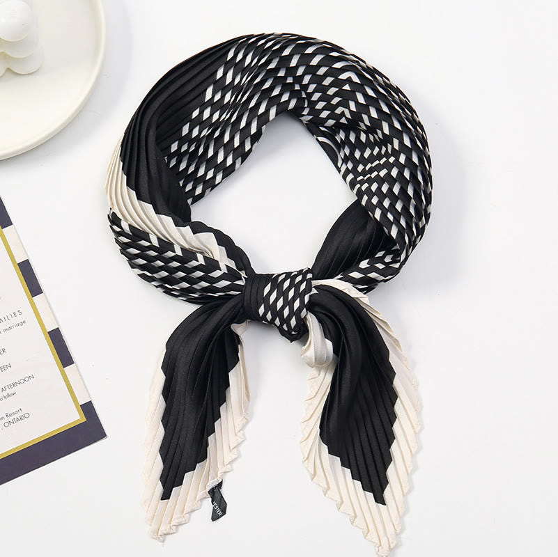 Damen-Schal mit Falten, künstlerischem Muster, leicht und fließend, für jede Jahreszeit geeignet - Stil Nr. 17 - image 18