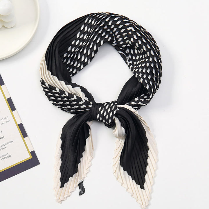 Damen-Schal mit Falten, künstlerischem Muster, leicht und fließend, für jede Jahreszeit geeignet - Stil Nr. 17 - image 18