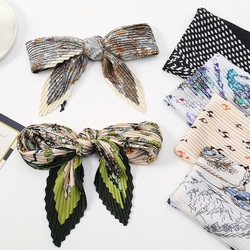 Damen-Schal mit Falten, künstlerischem Muster, leicht und fließend, für jede Jahreszeit geeignet - image 24