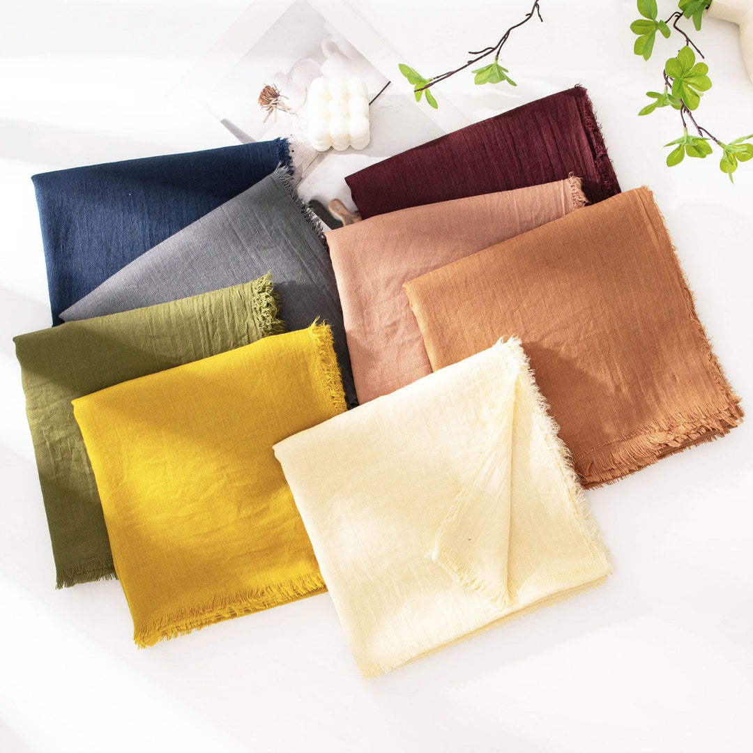 Damen-Schal mit Fransen, wolkenweich, leicht, atmungsaktiv, mehrfarbig und vielseitig. - image 35