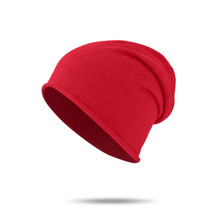 Weiche, mehrfarbige, kuschelige, lässige, warme Strickmütze für Damen – ideal für den Winter. - Rot - M (22 1/2"-22 7/8") - image 8