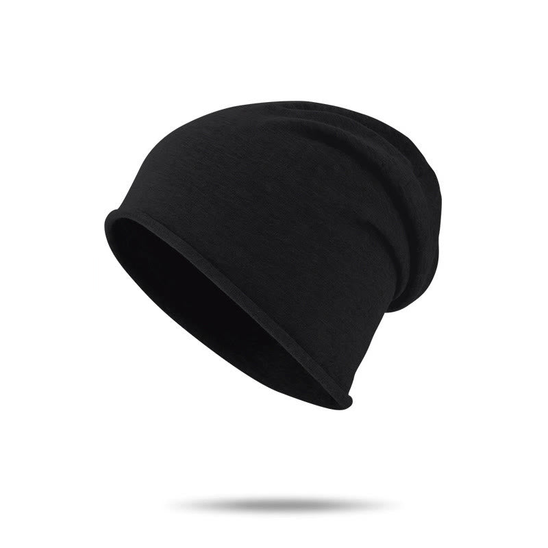 Weiche, mehrfarbige, kuschelige, lässige, warme Strickmütze für Damen – ideal für den Winter. - Schwarz - M (22 1/2"-22 7/8") - image 2