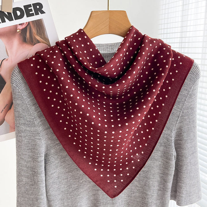 Dünner, quadratischer Schal für Damen mit reichhaltigem Print in verschiedenen Stilen - Stil Nr. 30 - image 29