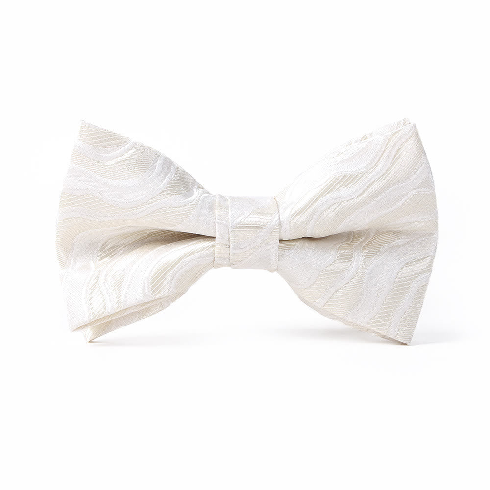 Elegante Herren-Krawatte mit Print, Fliege und Einstecktuch - Fliege - Stil Nr. 1 - image 1