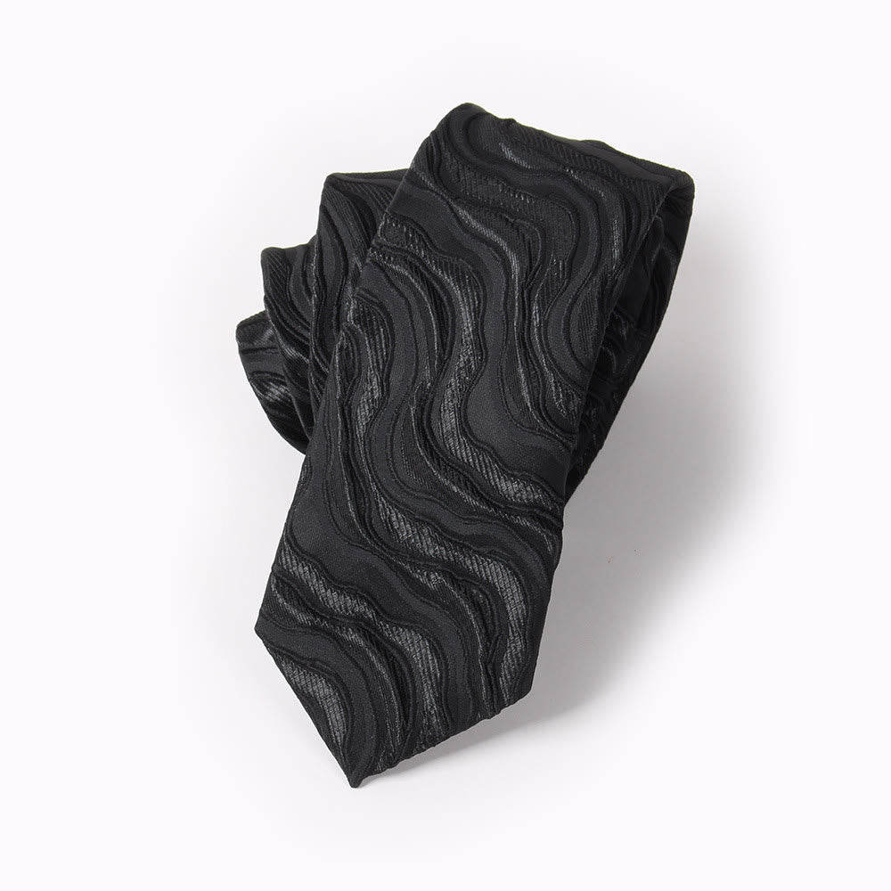 Elegante Herren-Krawatte mit Print, Fliege und Einstecktuch - Krawatte - Stil Nr. 3 - image 6