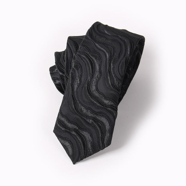 Elegante Herren-Krawatte mit Print, Fliege und Einstecktuch - Krawatte - Stil Nr. 3 - image 6