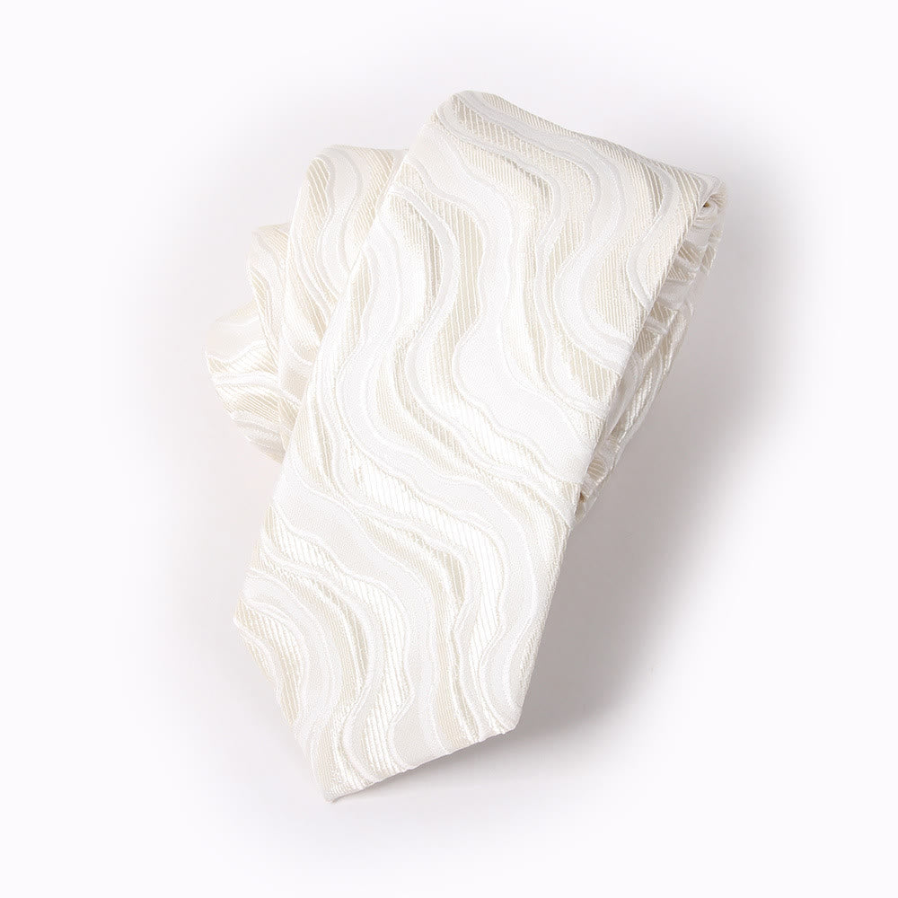 Elegante Herren-Krawatte mit Print, Fliege und Einstecktuch - Krawatte - Stil Nr. 1 - image 4