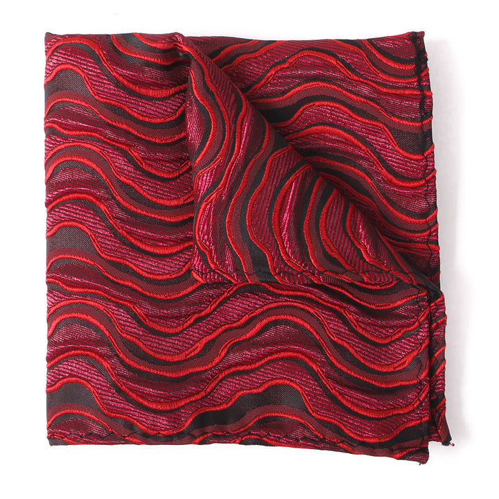 Elegante Herren-Krawatte mit Print, Fliege und Einstecktuch - Einstecktuch - Stil Nr. 5 - image 17