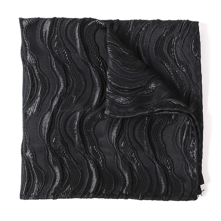 Elegante Herren-Krawatte mit Print, Fliege und Einstecktuch - Einstecktuch - Stil Nr. 3 - image 15