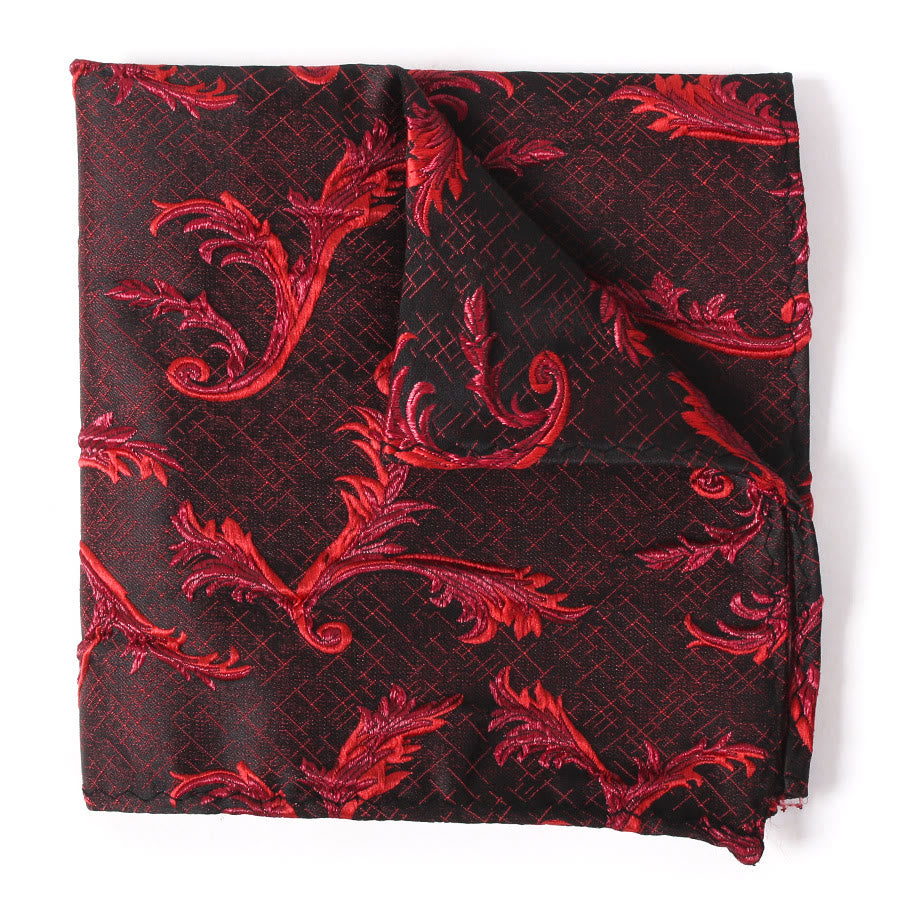 Elegante Herren-Krawatte mit Print, Fliege und Einstecktuch - Einstecktuch - Stil Nr. 6 - image 18