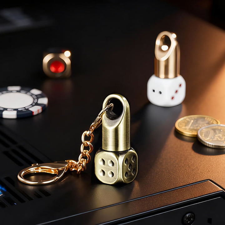 Klassischer Mini-Würfel-Nachfüllfeuerzeug-Schlüsselanhänger - image 5