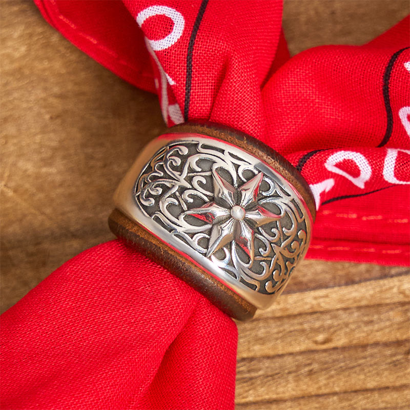 Einstecktuch mit sechseckigem runden Knopf und Cashew-Print - image 10