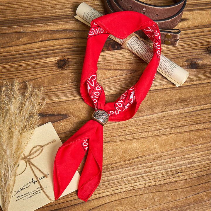 Einstecktuch mit sechseckigem runden Knopf und Cashew-Print - image 8