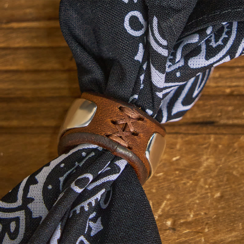 Einstecktuch mit sechseckigem runden Knopf und Cashew-Print - image 17