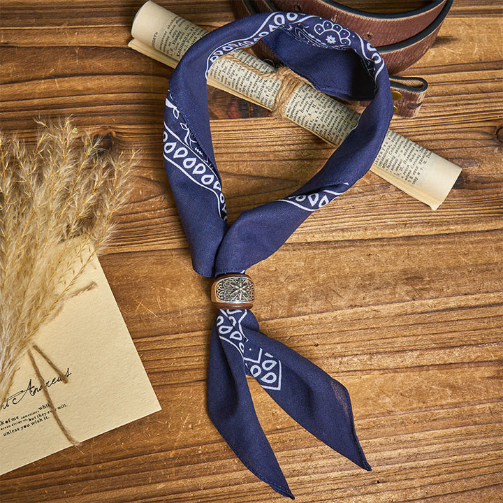 Einstecktuch mit sechseckigem runden Knopf und Cashew-Print - image 3