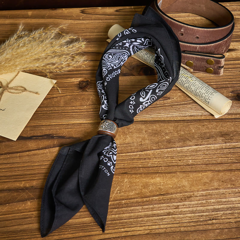 Einstecktuch mit sechseckigem runden Knopf und Cashew-Print - image 14