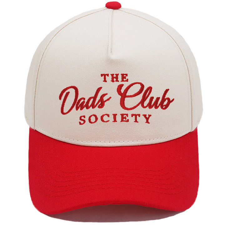 Men's Society Patchwork Camo Trucker Baseballkappe - Rot - M (22-22 7/8") - image 2