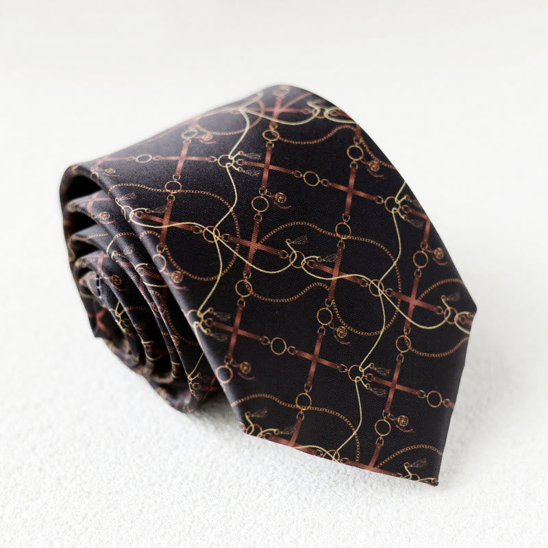 Personalisierte grüne Herrenkrawatte mit Pferdeaufdruck zum Handbinden - Stil Nr. 15 - image 17