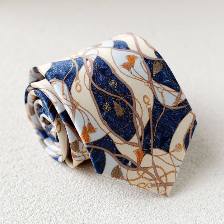 Personalisierte grüne Herrenkrawatte mit Pferdeaufdruck zum Handbinden - Stil Nr. 11 - image 13