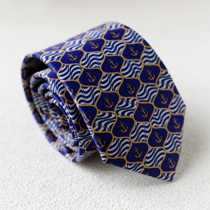 Personalisierte grüne Herrenkrawatte mit Pferdeaufdruck zum Handbinden - Stil Nr. 4 - image 6