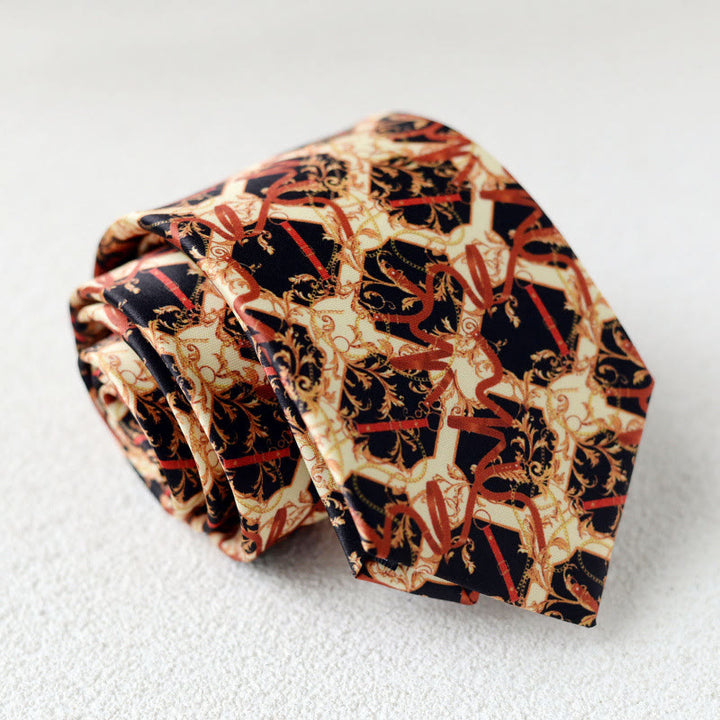 Personalisierte grüne Herrenkrawatte mit Pferdeaufdruck zum Handbinden - Stil Nr. 10 - image 12