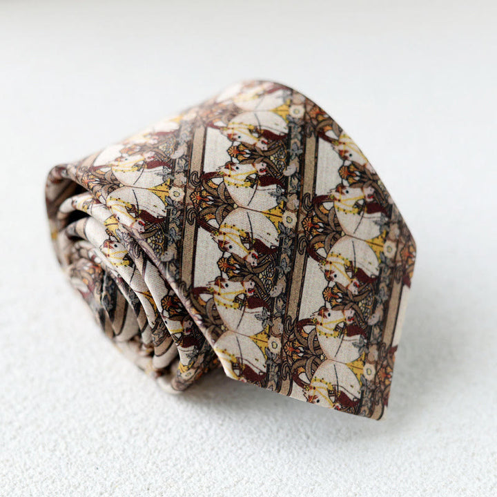 Personalisierte grüne Herrenkrawatte mit Pferdeaufdruck zum Handbinden - Stil Nr. 2 - image 4