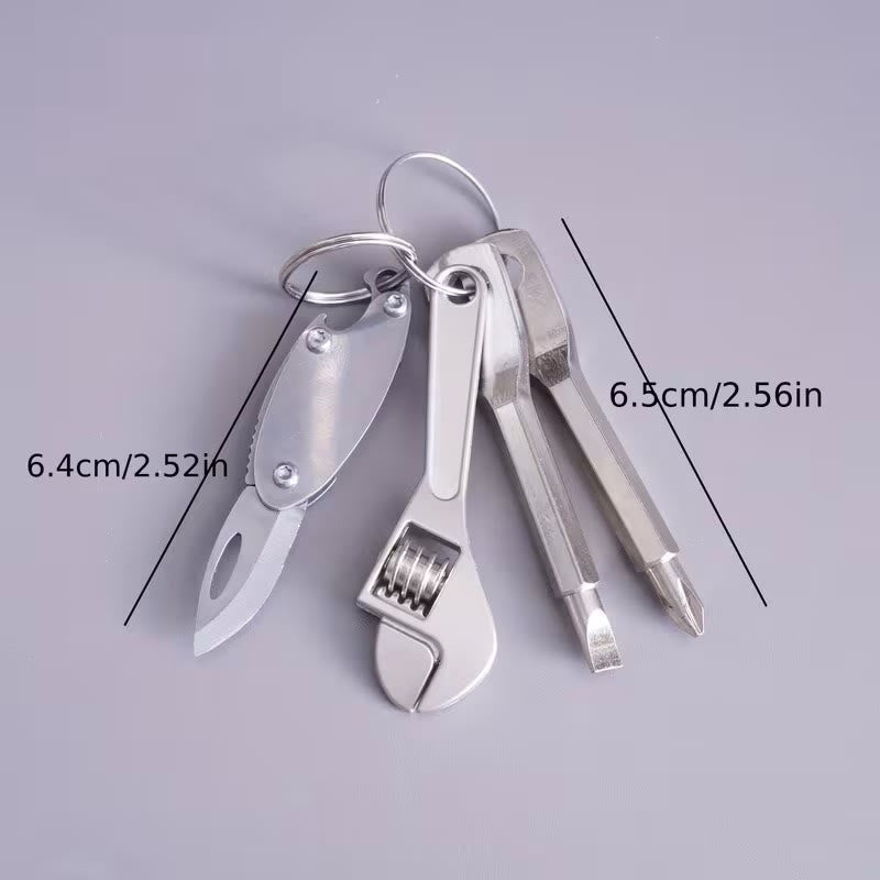 4-in-1 Kompakt-Werkzeugset: Messer, Schraubenschlüssel, Schraubendreher, Schlüsselanhänger - image 8