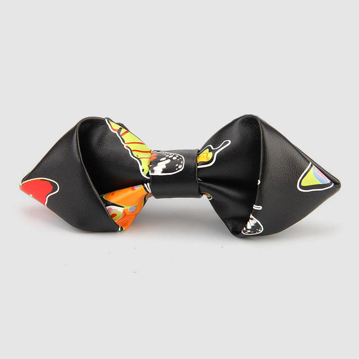 Fliege aus Leder mit floralen und verzierten Mustern - Stil Nr. 16 - image 18