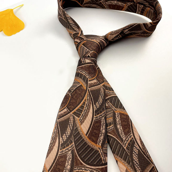 Personalisierte Herren-Handkrawatte mit Retro-Muster und verschiedenen Stilen - Stil Nr. 2 - image 4