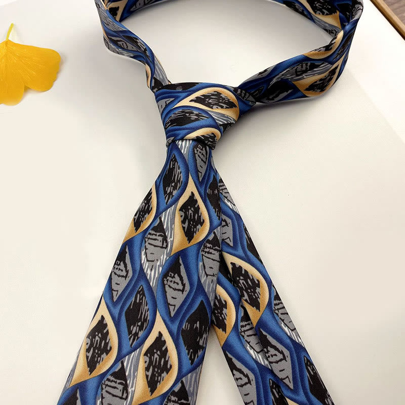 Personalisierte Herren-Handkrawatte mit Retro-Muster und verschiedenen Stilen - Stil Nr. 8 - image 10