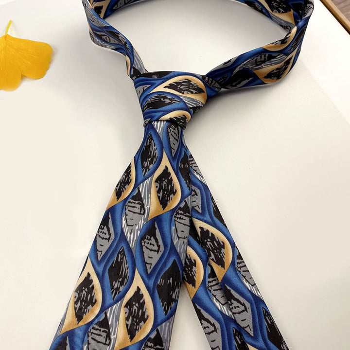 Personalisierte Herren-Handkrawatte mit Retro-Muster und verschiedenen Stilen - Stil Nr. 8 - image 10