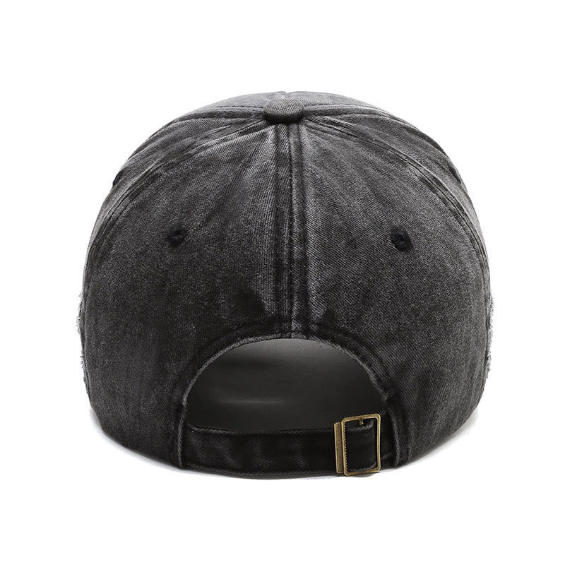 Vintage-Baseballkappe im Western-Stil mit abgenutztem Longhorn-Bullhead-Motiv - image 3