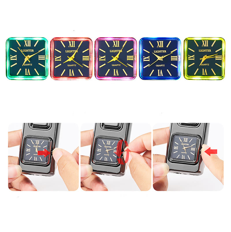 Aufblasbares LED-Butanfeuerzeug mit Adlerkopf und Uhr - image 6