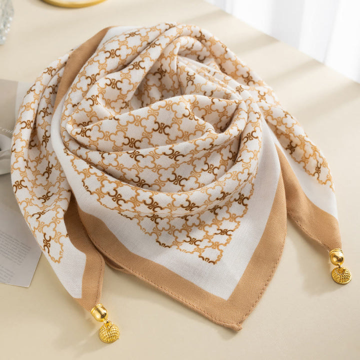Elegante Damen-Krawatte im Retro-Stil mit Rosen-Polka-Dots, quadratisch, magnetisch - Stil Nr. 8 - image 7